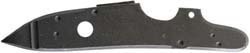 Lock plate, wax cast steel, 4.78" x .87", as cast